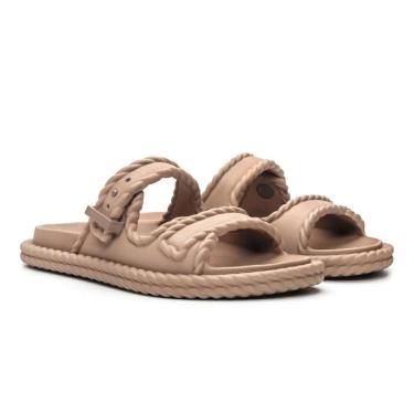 Imagem de Sandalia Feminina Tranças Confort Elegant Resistente Caramel-Feminino