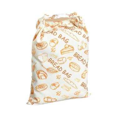 Imagem de Sacos Grandes Reutilizáveis Para Pão De Fermentação Natural, Algodão G