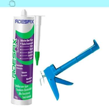 Imagem de Fixa Tudo Adesfix Silicone Branco Com Aplicador - Soproduto