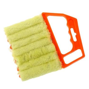 Imagem de LiebeWH Mini Limpador de Persianas, Escova de Limpeza Multifuncional Com Alça Portátil para Remoção de Poeira Em Casa e Escritório, Design Anti-fiapos, Excelente Material, 6,3 X 5,1 pol. (Laranja)
