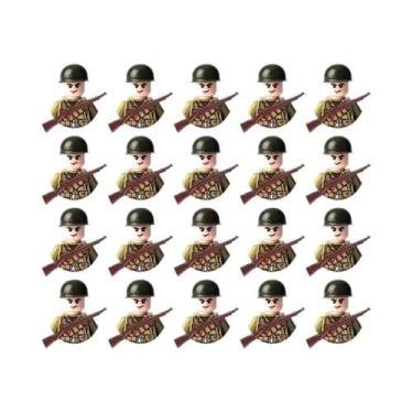 Imagem de Conjunto De Blocos De Construção Militares Da 2ª Guerra Mundial Com 20