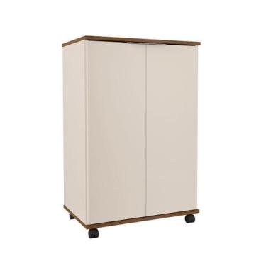 Imagem de Armário Livreiro Organizador 2 Portas Rodizios Pratic ENVIA SOMENTE 01