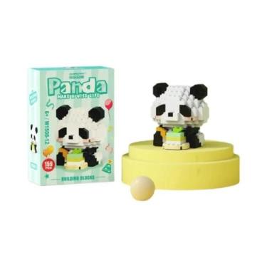 Imagem de Brinquedos Educativos De Blocos De Montar Panda Vermelho, Decoração De