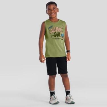 Imagem de Conjunto infantil menino com estampa de skate Brandili-Masculino