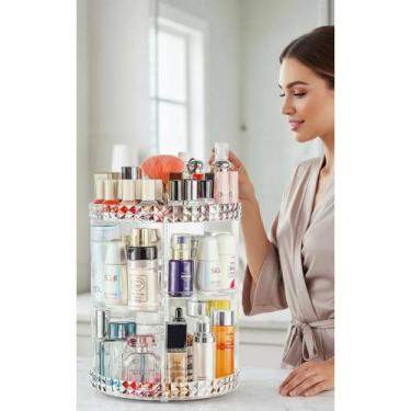 Imagem de Organizador Acrílico Giratório 360 Maquiagem Cosméticos - Congratulati