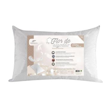 Imagem de Travesseiro Flor De Algodão Fibra Lavável Fibrasca 50X70