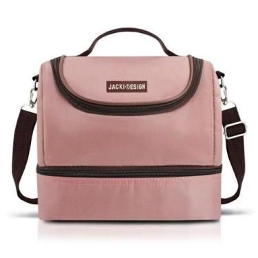 Imagem de Bolsa Térmica Com 2 Compartimentos Essencial Iii Jacki Design Rosa