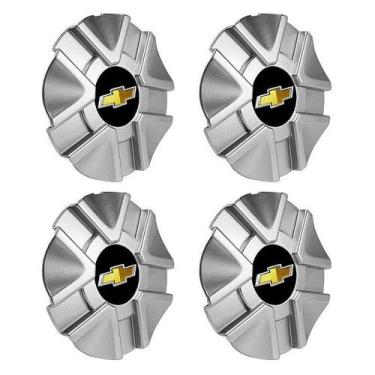 Imagem de Jogo Calotinha Astra GSI Big Rodas BRW 180 Emblema GM Preto Garra Alta