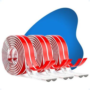 Imagem de Kit 3 Protetor Quina Móveis Borda Mesa Cantoneira Silicone - Hxt
