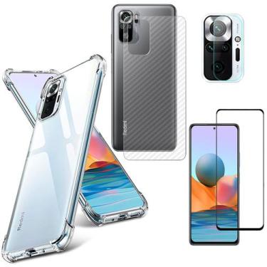 Imagem de Capa Anti Queda Xiaomi Redmi Note 10 +Pl 5D +Cam+PL Traseira - Inboxmo