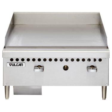 Imagem de Chapa a Gás GLP VCRG24 2 Queimadores em Alumínio Formato U Alta Espessura Inox Vulcan