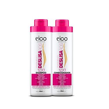 Imagem de Kit - Tratamento Deslisa Fios - (1 Shampoo 800Ml + 1 Condicionador 800Ml), Eico
