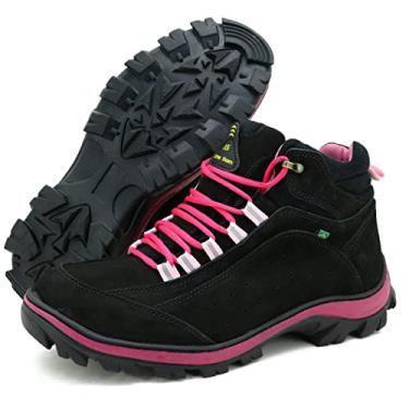 Imagem de Bota Coturno adventure feminino couro 019 ATRON Cor:Preto;Tamanho:42;Genero:Feminino