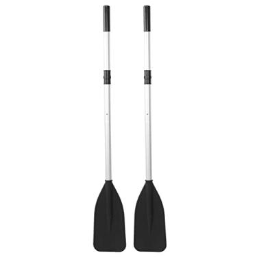 Imagem de Vbestlife Remo de caiaque, 1 par/conjunto de 132 cm/52 pol. liga de alumínio destacável remos remos de caiaque flutuante engrossado para barcos a remo balsa