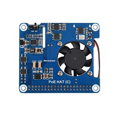 Imagem de Waveshare Power Over Ethernet Hat (Type C) for Raspberry Pi 3B+/4B 802.3af/at Power-Sourcing Equipment Required