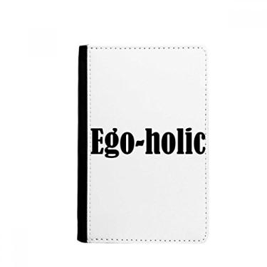 Imagem de Elegante porta-passaporte com palavra Ego-holic Notecase Burse carteira porta-cartões