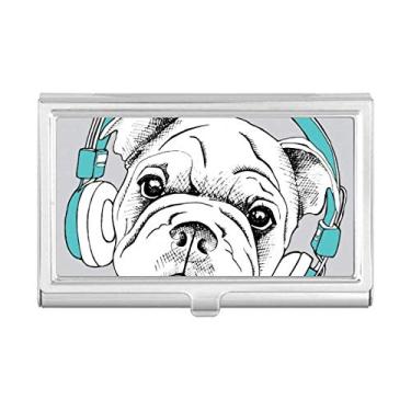 Imagem de Headset Music Vitality Sounds Porta-cartões de visita para cães, caixa de bolso