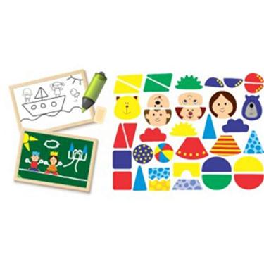 Imagem de Brinquedo Educativo Painel Magnético Dupla Face Era uma vez