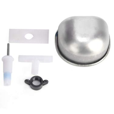 Imagem de fácil de instalar,10 conjuntos de alimentador para animais de estimação, bebedouro de coelho de aço inoxidável tigela de alimentação de água potável acessórios duráveis, para marten fox(split tee)