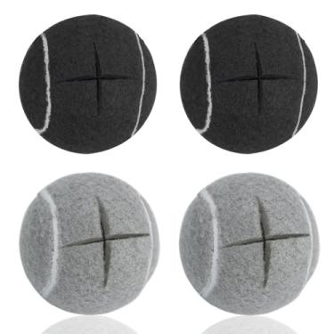 Imagem de Mloowa Bolas de tênis pré-cortadas para andadores, 4 peças de bolas com abertura pré-cortada para fácil instalação, acessórios de andador para idosos servem na maioria dos andadores, para pernas de