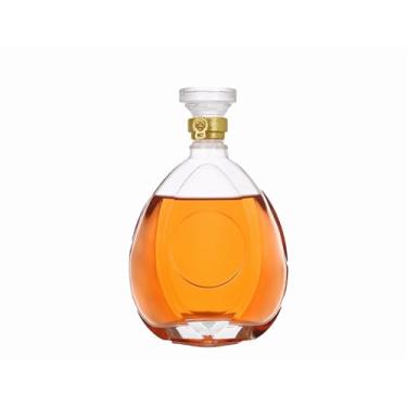 Imagem de Decantador de cristal sem chumbo, decantador de garrafa de licor, decantador de uísque com tampa de vidro hermético, decantador de álcool de uísque vodka bourbon para casa, bar, decoração de festa