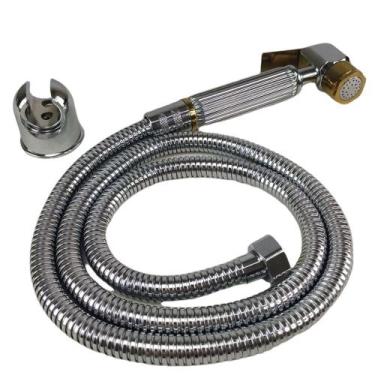 Imagem de Ducha Higienica Luxo de mao Intimo ChuveirinhoSuporte Metal Cromo Banh