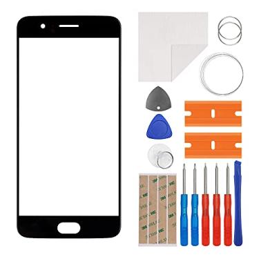 Imagem de E-yiiviil Substituição de lente da tela externa de vidro frontal compatível com Oneplus 5 1+5 5,5 polegadas com ferramentas (sem tela e digitalizador de toque)