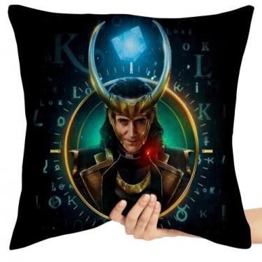 Imagem de Almofada 45x45 cheia Loki chifres - Empório Dutra