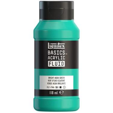 Imagem de Tinta Acrílica Liquitex Basics Fluid 118ml Bright Aqua Green, Fluid