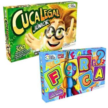 Imagem de Kit 2 Jogo Tabuleiro Infantil Cuca Legal Junior Perguntas E Respostas 
