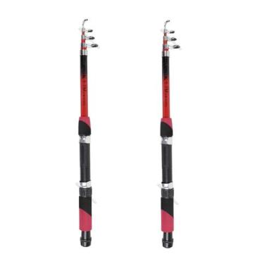 Imagem de Kit 2 Varas Para Molinete Telescópica Com Passador C.W (1,70m) 12-20lb