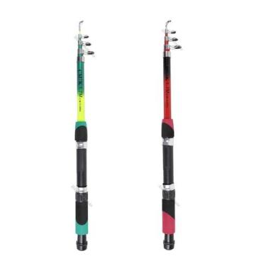Imagem de Kit 2 Varas Para Molinete Telescópica Com Passador C.W (1,70m) 12-20lb