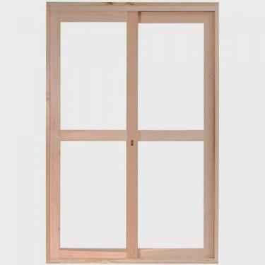 Imagem de Porta de Madeira Balção de Correr 213x200cm com Batente 9,4cm ewk 480 Rondosul