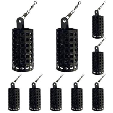 Imagem de Gaiola de isca de pesca de metal para carpa, alimentador, suporte de isca, cesta de armadilha, 10 peças, 10 g, gaiola de isca de pesca