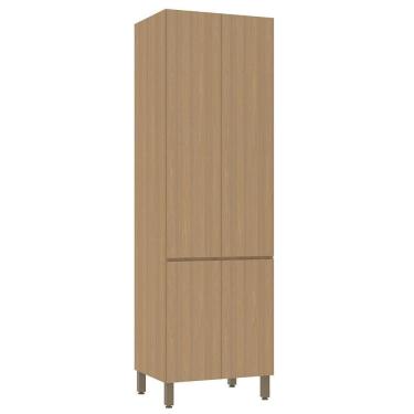 Imagem de Paneleiro Duplo 70cm 4 Portas Slim Luciane Móveis Freijó-freijó