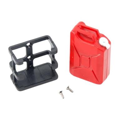 Imagem de YIJU Mini Tanque de Combustível RC Crawler Decoração de carro 1:10 Acessório de caminhão RC Tanque de combustível, Vermelho