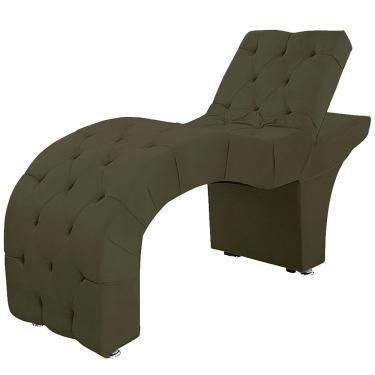 Imagem de Maca Capitone Reclinável Estofada Para Estetica Facial Sombrancelha E Cílios Suede Yasmim Cor Chocolate