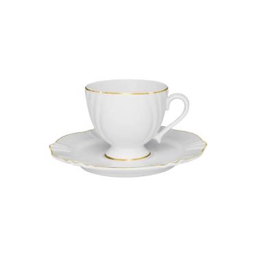 Imagem de Xícara Para Café Com Pires Em Porcelana Soleil 75ml Oxford Victoria