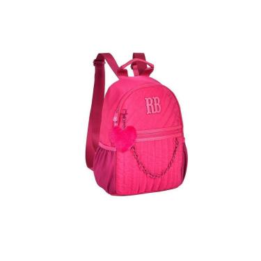 Imagem de Mochila Bolsa De Costas Rosa Rebecca Bonbon Escolar Passeio Rb2967pk