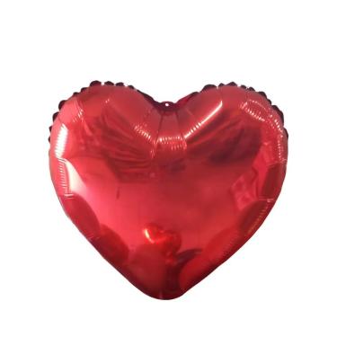 Imagem de Balão De Coração Vermelho - 18 Polegadas - 10 Unidades