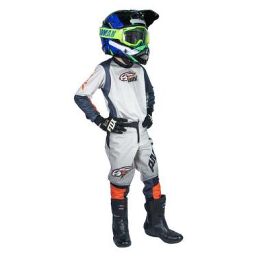 Imagem de Roupa Motocross Conjunto Infantil Trilha Cross Personalizado - AMX, Si