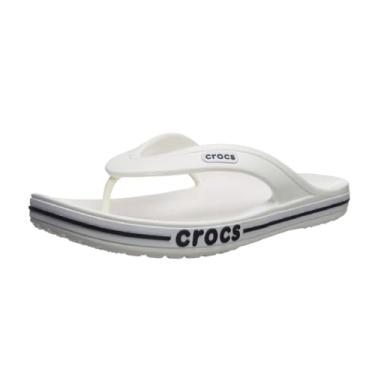 Imagem de Crocs , Chinelo Bayaband , 13 Women/11 Men , Branco/Azul marinho