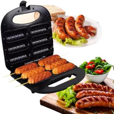 Imagem de Crepeira Elétrica Maquina De Salsicha Crepe Antiaderente 110v - bbless