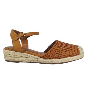 Imagem de Espadrille Salto Anabela Numeração Especial Sandália Gabi