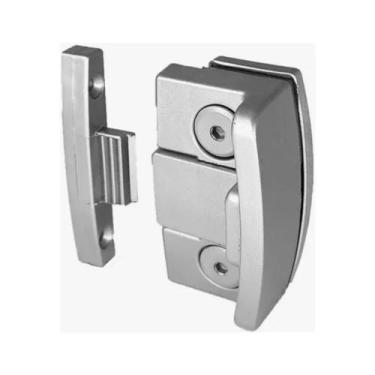 Imagem de Fechadura Janela Correr Vidro Alvenaria Batefecha Cinzafosco - Belga