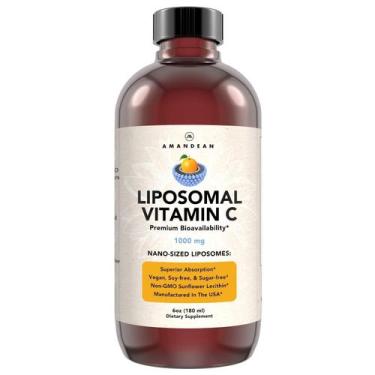 Imagem de Suplemento lipossomal de vitamina C AMANDEAN 1000 mg vegano 180 ml