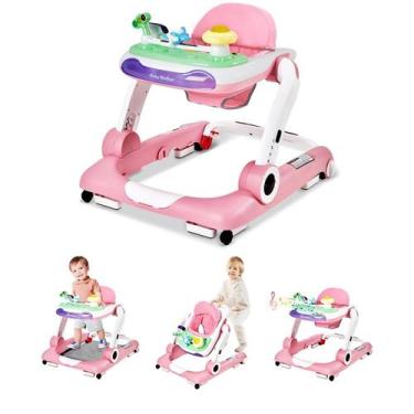 Imagem de Baby Walker LAUJIA Music and Lights 5 em 1 com brinquedos removíveis