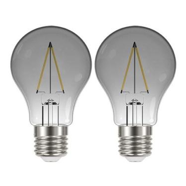 Imagem de Lâmpada Led Fumê 30w Kit 2 Unid. Iluminação Decorativa Vintage Branco 