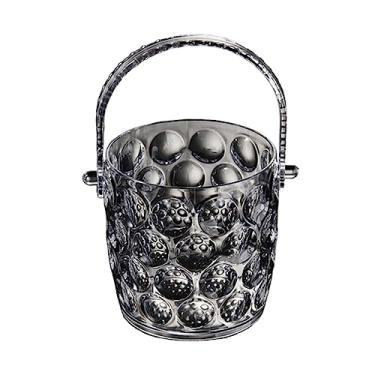 Imagem de FTOQWZXV Balde de gelo transparente balde de plástico para bebidas, balde de água, champanhe, cerveja, vinho, garrafa de vinho, restaurante, champanhe, taberna, bar, suprimentos