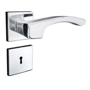 Imagem de Fechadura Onix Interna Roseta Cromada 55mm União Mundial - Unio Mundia